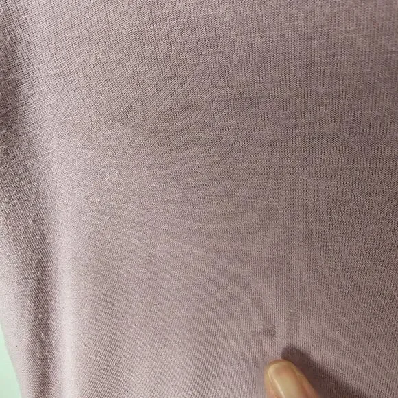 EUC AMERICAN EAGLE SOFT & SEXY DOUBLE V NECK LACED MAUVE TOP SIZE M - Picture 11 of 13